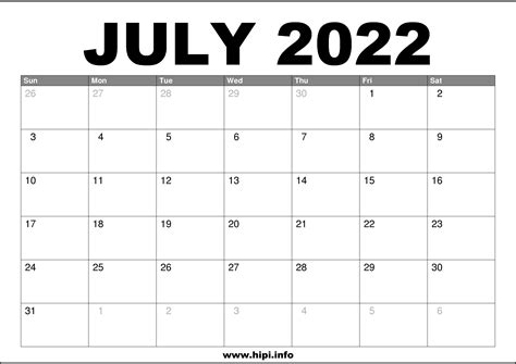 july 2022|july 2022 calendar printable free.